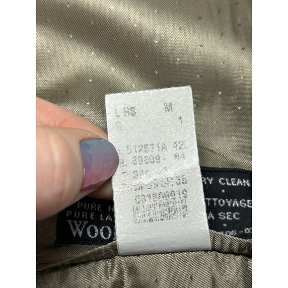 Calvin Klein 42L Gray 100% Wool Mens Suit Blazer Jacket Sport Coat 3 Button - Picture 8 of 9